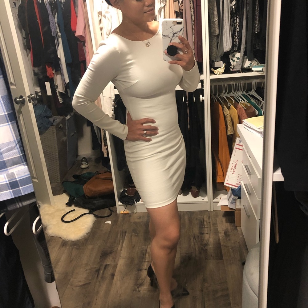 Long Sleeve Low Back Bodycon